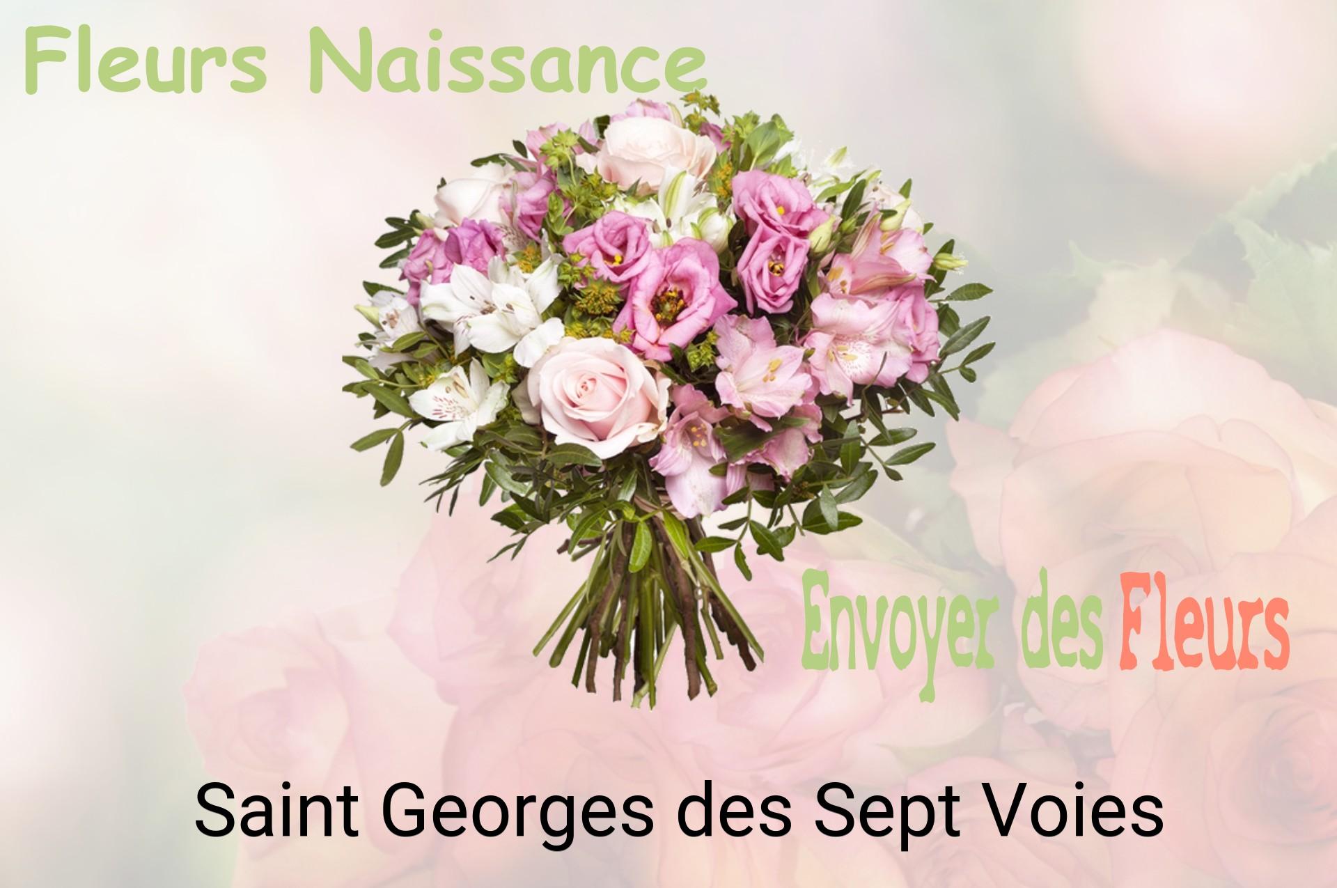 Bouquet de fleurs de naissance livré à Saint-Georges-des-Sept-Voies